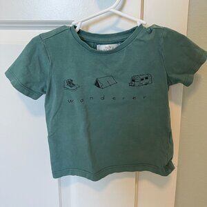 Bailey's Blossoms | Children's Tee Shirt with "Wanderer" Print |Size 9-12 months